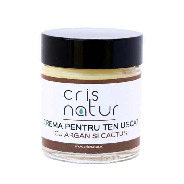 Crema de fata naturala cu argan si cactus pentru ten uscat 30 ml
