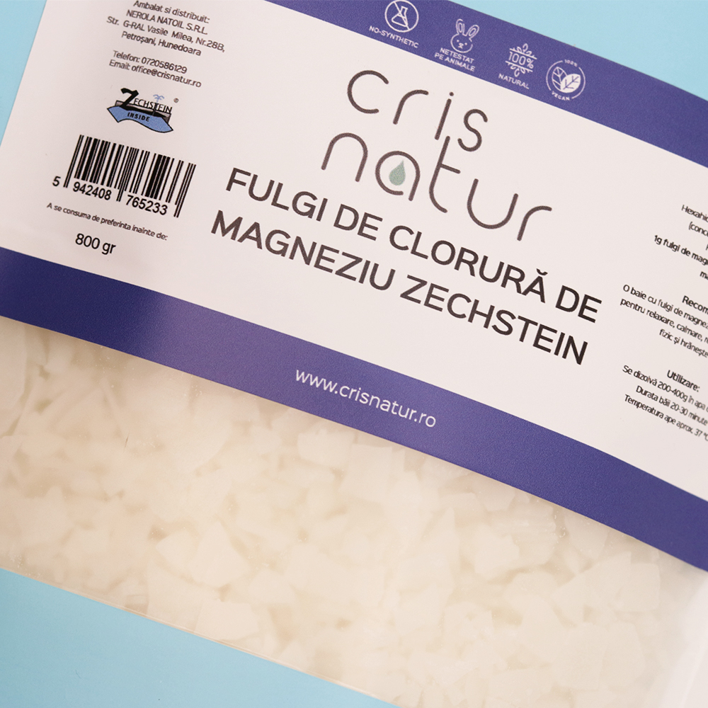Fulgi de magneziu pentru baie de la Marea Zechstein 800g - imagine 2