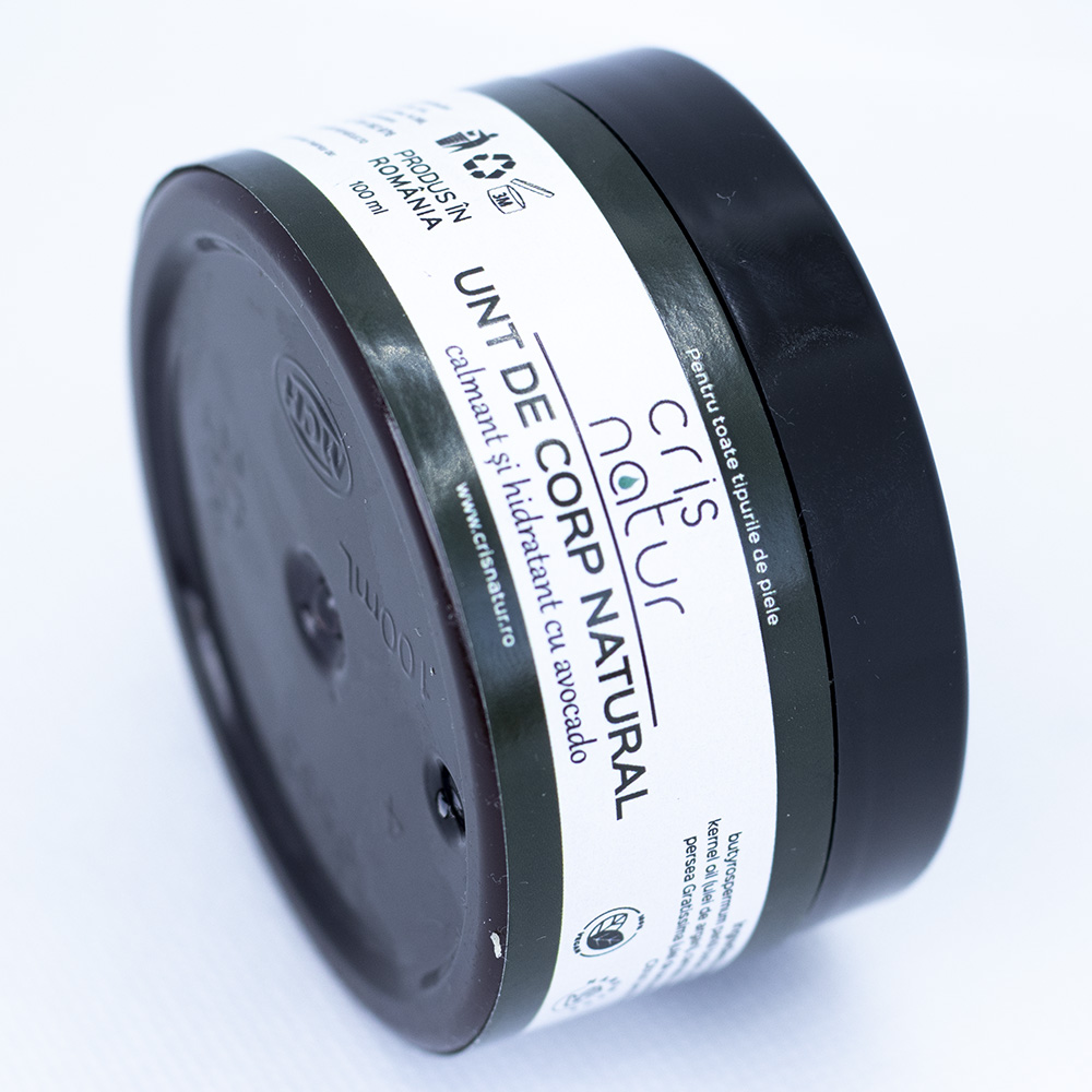 Unt de corp natural cu avocado Hidratant Calmant, realizat manual in Romania - imagine 3