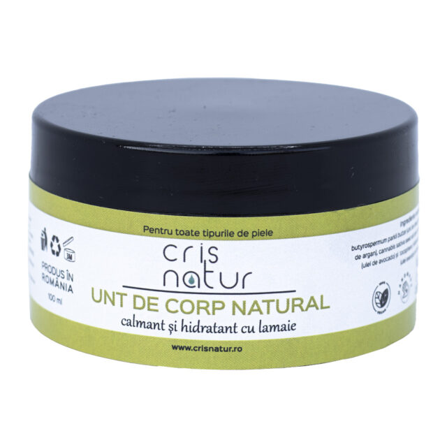 Unt de corp natural calmant și purificator cu lamaie 100ml