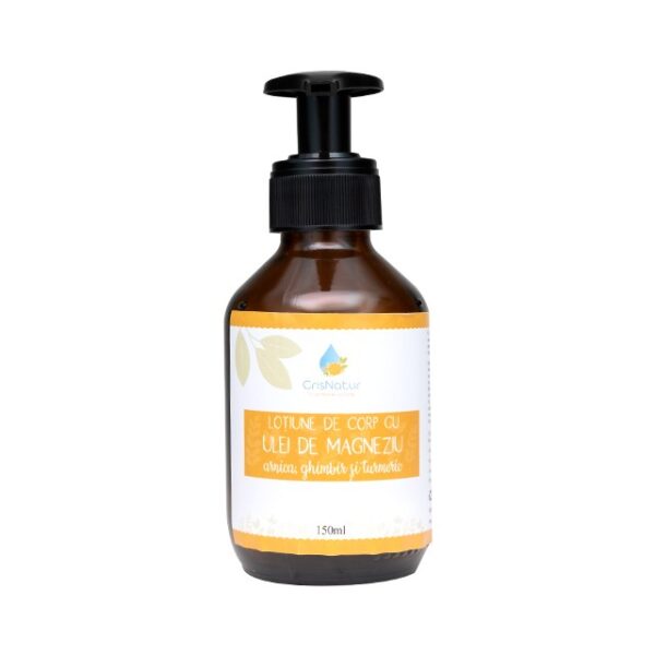 Lotiune cu ulei de magneziu Zechstein si uleiuri de arnica, ghimbir si turmeric 150ml