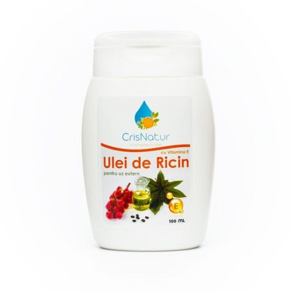 Ulei de Ricin pentru par si ten natural 100% cu Vitamina E