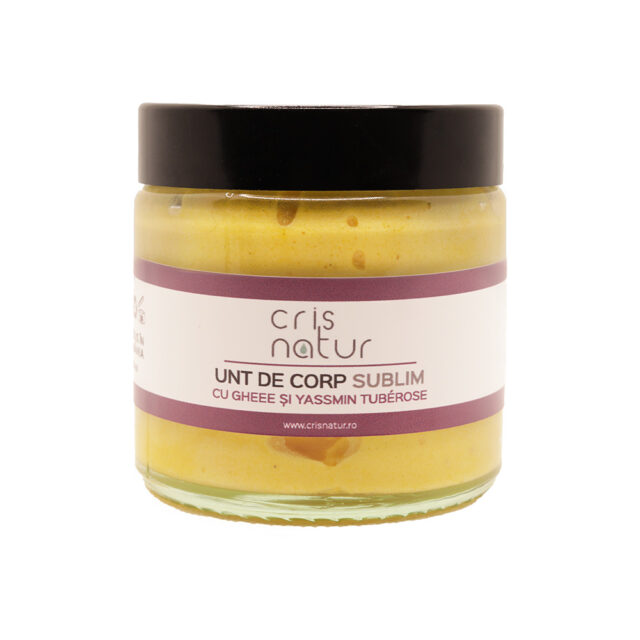 Unt de corp natural 100% - SUBLIM cu Ghee si Yassmin Tubérose 120ml