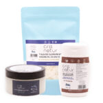 Pachet Wellness și sport Magneziu Zechstein - Fulgi de baie, Scrub si Gel cu turmeric