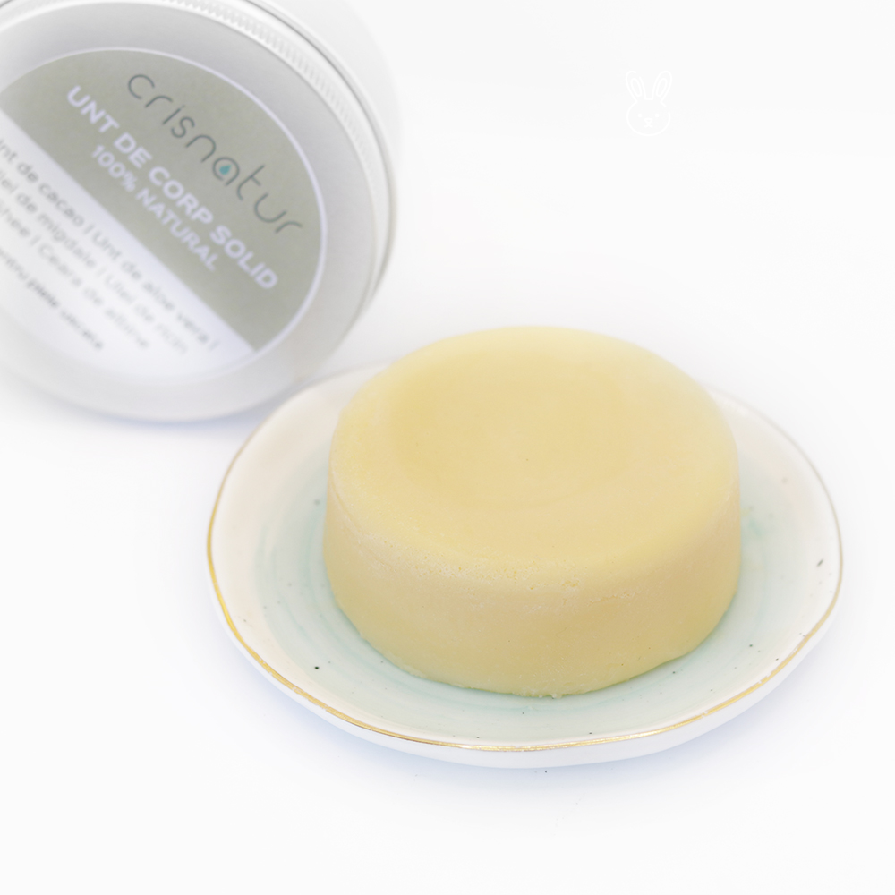 Unt de corp solid toate tipurile de piele - natural 100% - realizat manual, 60g - imagine 3