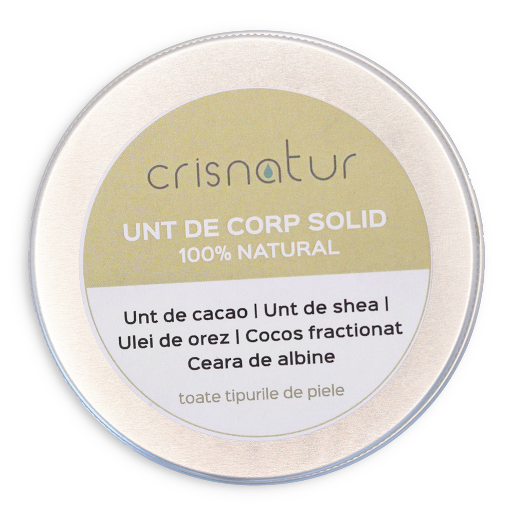 Unt de corp solid toate tipurile de piele - natural 100% - realizat manual, 60g - imagine 5