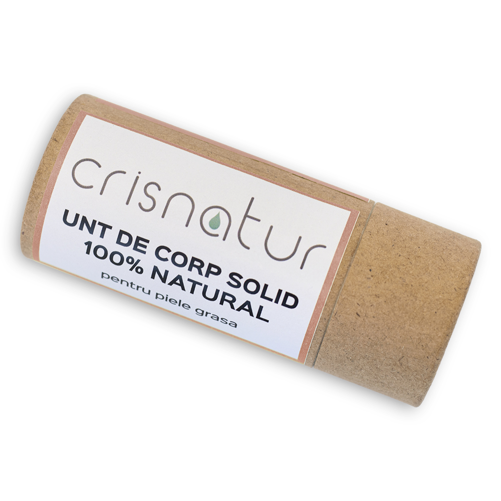 Unt de corp solid piele grasa - natural 100% - realizat manual, 60g - imagine 5