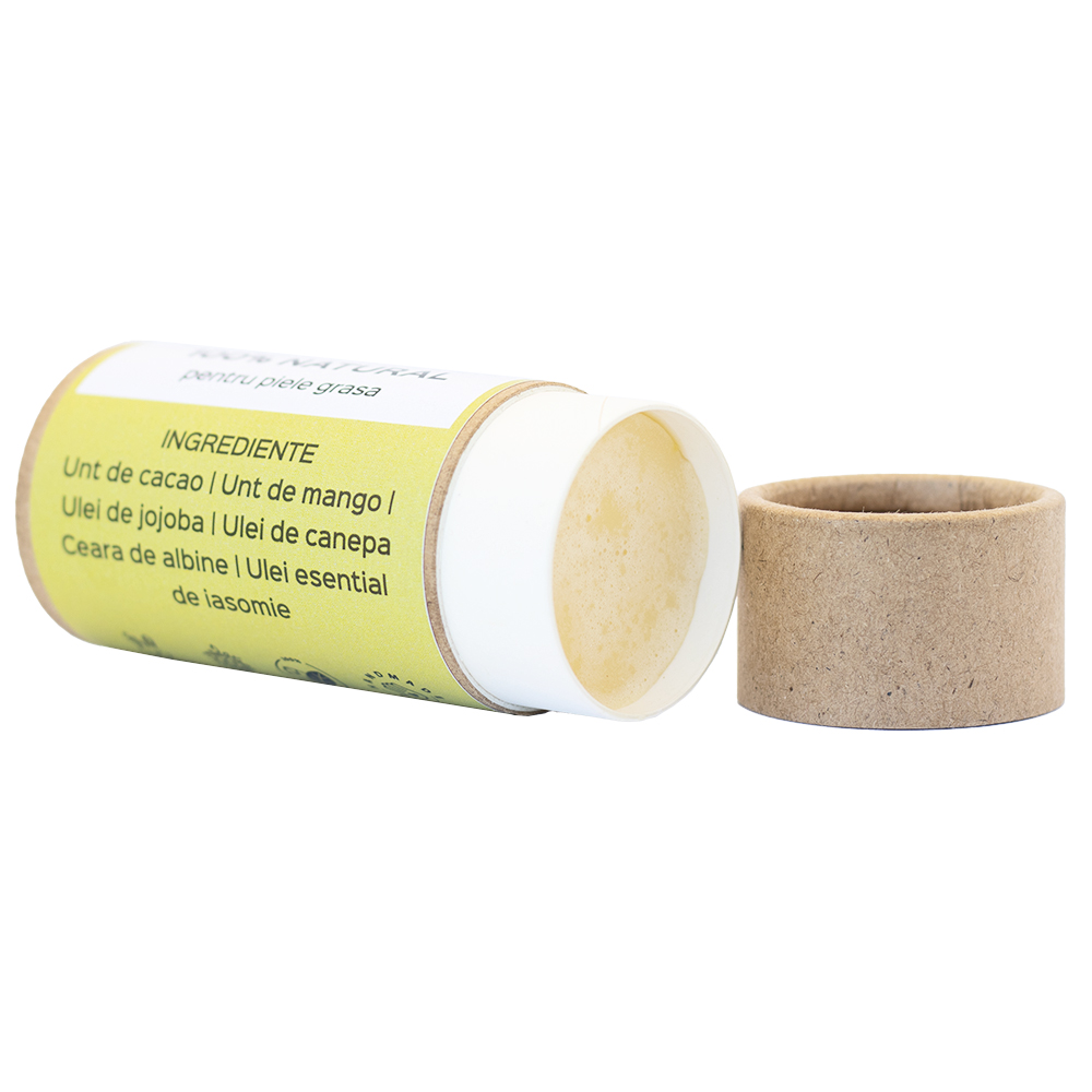 Unt de corp solid piele grasa cu ulei de iasomie- natural 100% - realizat manual, 60g - imagine 3