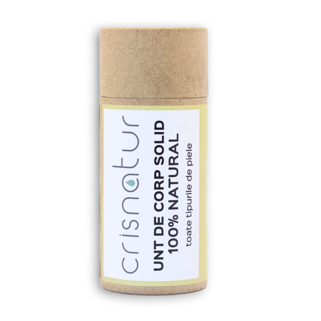 Unt de corp solid toate tipurile de piele - natural 100% - realizat manual, 60g