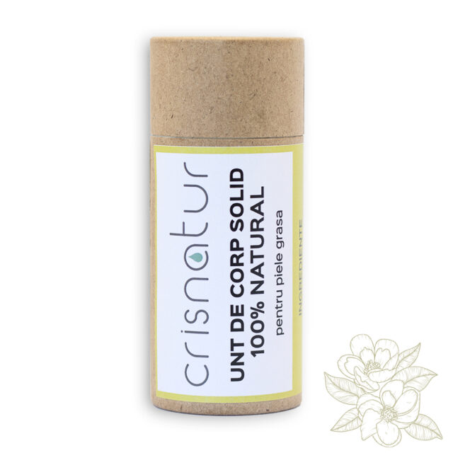 Unt de corp solid piele grasa cu ulei de iasomie- natural 100% - realizat manual, 60g