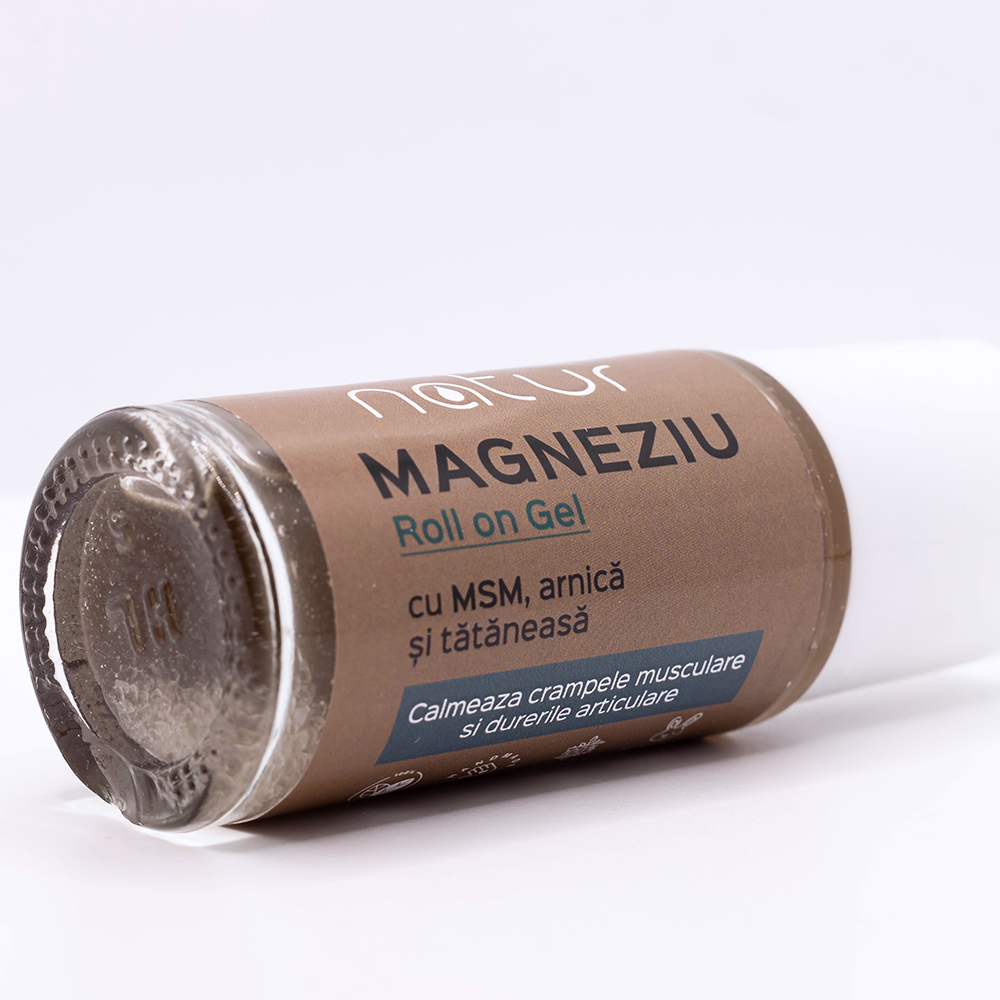 Magneziu Roll On Gel cu MSM, Arnica si tataneasca - imagine 4