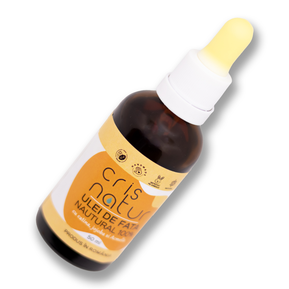 Ulei de fata natural cu Catina, jojoba si Acmella realizat manual in Romania, 30 ml - imagine 4